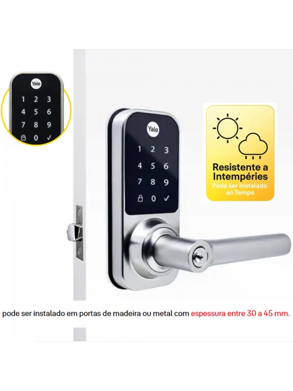 Fechadura Digital YDL 120 com Maçaneta, Senha e Chave
